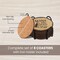 Funny Coasters for Drinks -Set of 8 with Holder, Absorbent Cork Base for Tabletop Protection, Made of Engineered Wood, Ideal for Housewarming, Bar-Decor, Birthday, Anniversary, Corporate Gift